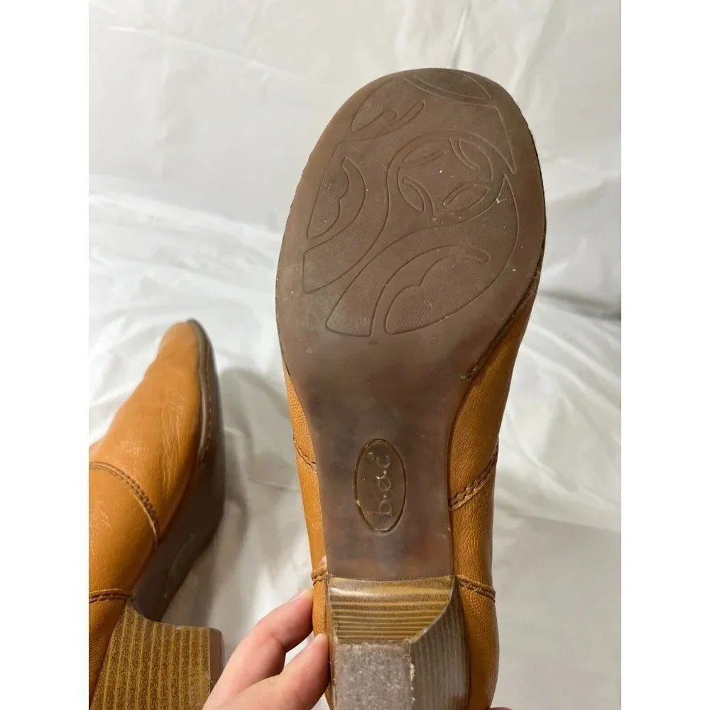 Boc Women's Western Tan Leather Ankle Pull Up 2